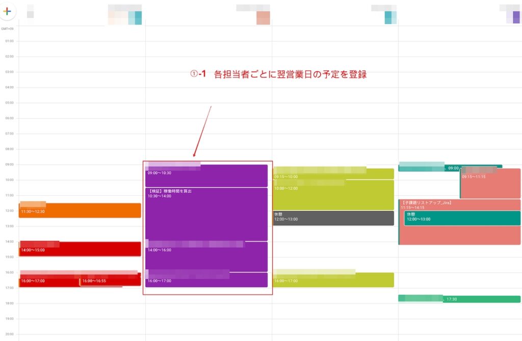 Googleカレンダー予定でタスクを追加